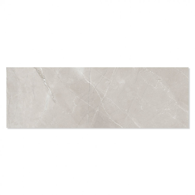 Marmor Kakel Marbella Ljusgrå Blank 33x100 cm-1